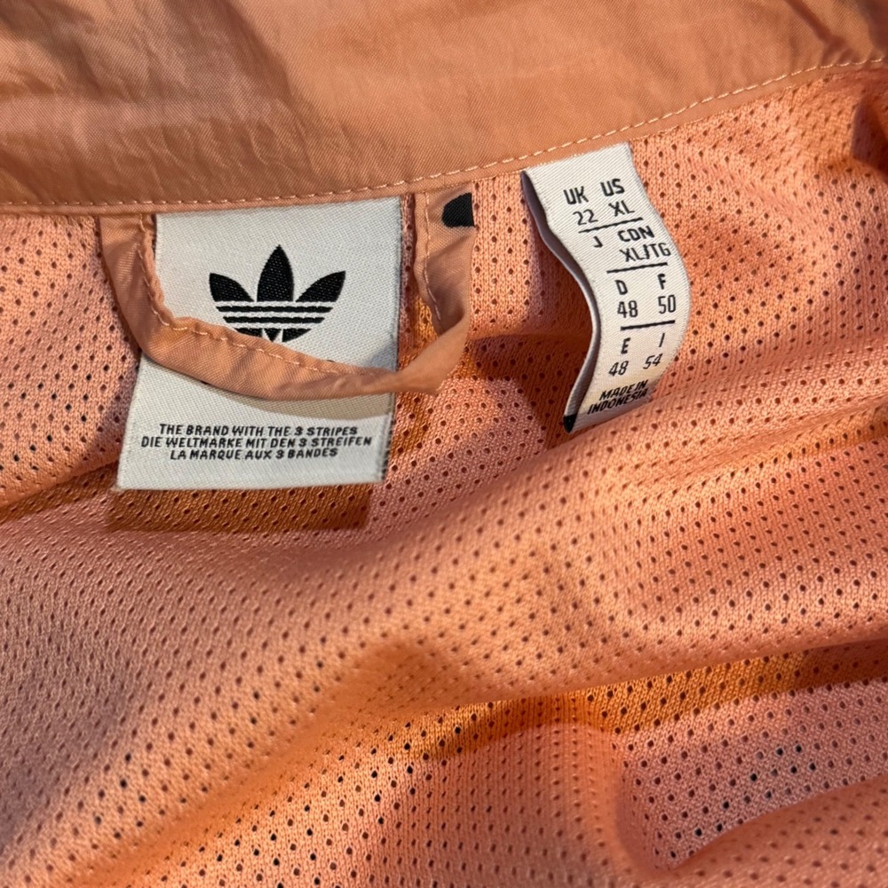 Adidas Originals Women's Graphic Print Track‎ Jacket Coral XL - Picture 3 of 7